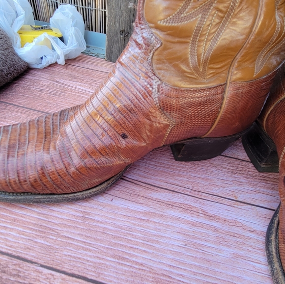 Vintage Justin Teju Lizard Boots - Picture 7 of 12